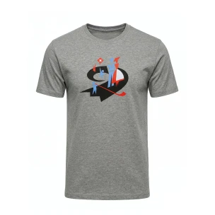 T-Shirt Unisex grau-meliert